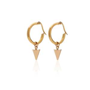Jewellery: SILK & STEEL KATE HOOPS SLEEPER-GOLD