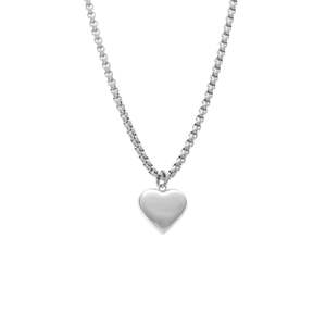 Jewellery: SILK & STEEL BISOUS NECKLACE-SILVER
