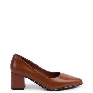 Kathryn Wilson 1: KATHRYN WILSON FRANA HEEL-WALNUT CALF