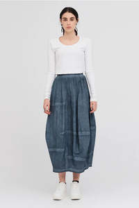TAYLOR DIFFERENCE SKIRT-DIFFUSED INDIGO
