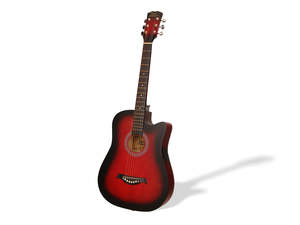 Acoustic Guitar: DS 38'' Acoustic Guitar Red Colour
