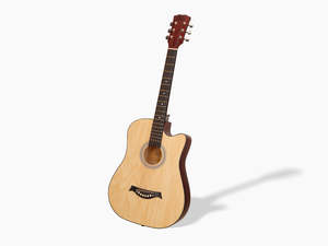 Acoustic Guitar: DS 38'' Acoustic Guitar Natural Wood Colour