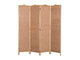 4-Panel Room Divider D S2 - Brown