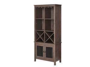 Wine Rack: Mahogany Wine Cabinet