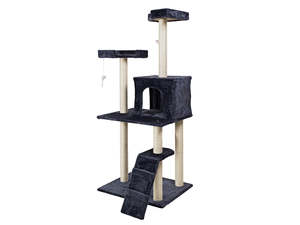Cat Supplies: Cat Tree Grey - 150 cm