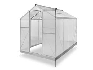 Polycarbonate Greenhouse with Base 6ft x 8ft