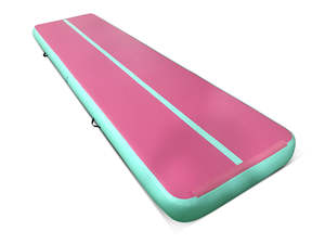 Air Track Pink & Green – 400cm x 100cm x 20cm