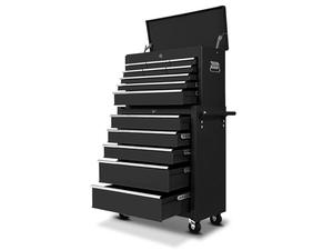 Tools Storage: Tool Cabinet Roll Cabinet And Chest Combo Black