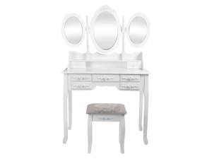 Package: 7-Drawer Dressing Table Set White - 90 cm