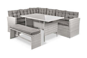 Catania 4-Piece Steel Outdoor Dining Set