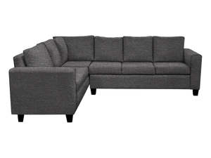 Nz Made Furniture: DS NZ Made Kareena Corner Sofa - Kido Black