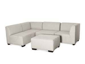 DS NZ Made Andy Corner Sofa with Ottoman - Kido Marble