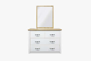 Adelle 4-Drawer Chest with Mirror