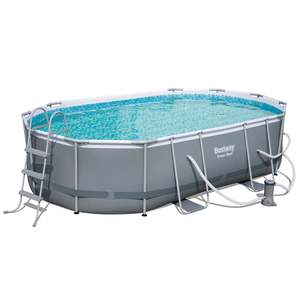 Christchurch Launch Specials: Bestway Power Steel Oval Pool 4.88m x 3.05m