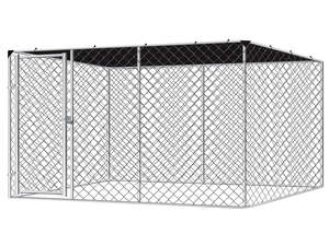 DS Dog run D with shade sail 4x2.3x1.8m