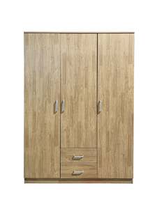 Wardrobes: Evander 3 Doors Wardrobe With Drawers