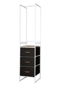 Delani Open Wardrobe with 3 Drawers