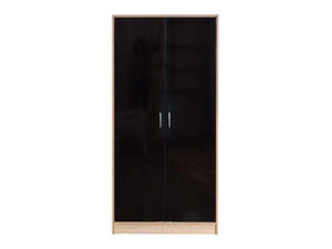 Bardalona 2-Door Wardrobe - Gloss Black