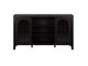 Cambre Black Sideboard with Glass Door - 120 cm