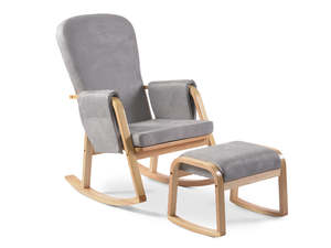 Occasional Chairs: Rocking Accent Chair with Footstool