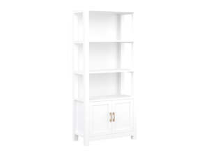Storage Cabinets Bookshelves: DS Bookcase with Storage Cabinet White