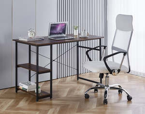 Computer Desks: Koa Desk With Shelves