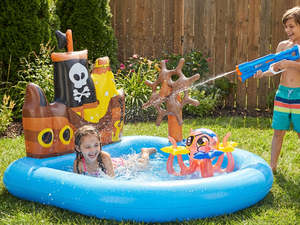 Bestway: Bestway Kids Wading Pool + ZURU X-Shot Water Fast-Fill S1 Medium Motor Soaker