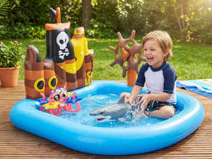 Bestway Kids Wading Pool 52211 + ZURU Robo Alive Shark Attack S1 Swimming Shark