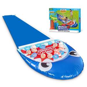 Bestway: Bestway Kids Wading Pool +ZURU Shark Slide with 3-Pack Bunch O Balloons