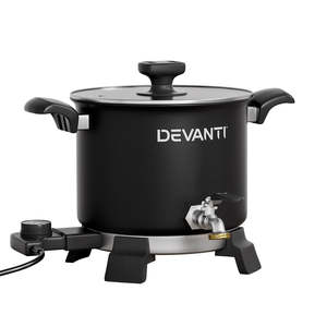 5L Wax Melter Candle Making 1200W Melting Pot Quick Pour Spout Soy Soap