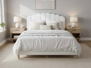 Shelley Boucle Bed Frame - Queen