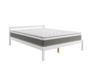 Wayford Bed Frame White & MEM 23 cm Mattress - King