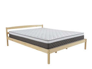 Zyber Test Discounted: Wayford Bed Frame Natural & MEM 23 cm Mattress - King