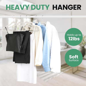 Kiwi Disable List: DS BS 50Pack Velvet Hangers -45cm White