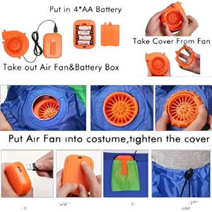 Kiwi Disable List: DS BS Inflatable Muscle T-Rex Costume – Brown Dinosaur Suit with Fan and Battery Box