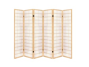 Room Divider: Room divider E P1 6 panel Natural