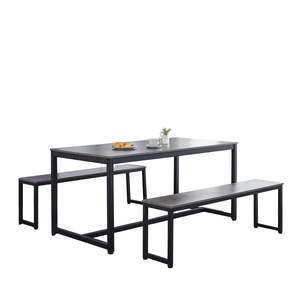 Pre Order: DS 3-Piece Grey Marble Look Dining Set