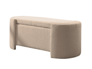 DS Boucle Storage Bench Brown
