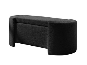 DS Boucle Storage Bench Black