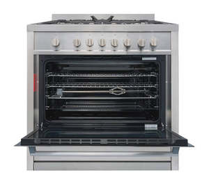 T Parmco FREESTANDING STOVE 900MM STAINLESS FULL GAS