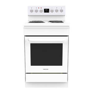 T Parmco FREESTANDING STOVE 60CM WHITE RADIANT 8FUNCTION