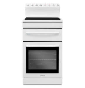 T Parmco FREESTANDING STOVE 54CM WHITE CERAMIC