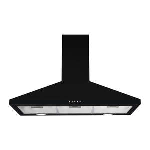 T Parmco RANGEHOOD CANOPY 900MM BLACK 1000M3H