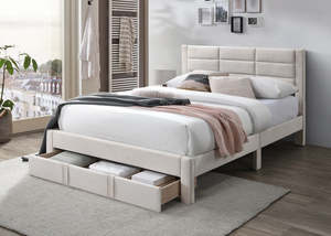 Zyber Excl Discounted: Hernan Bed with Euro Top L30 Mattress - Queen