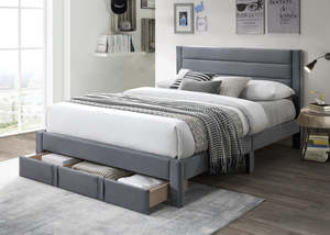 Bed Frames: Heloise Bed with Euro Top L30 Mattress Combo - Queen