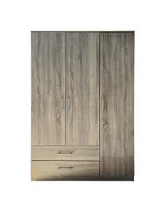 Wardrobes: Alada 3 Doors Wardrobe With Drawers Upgraded