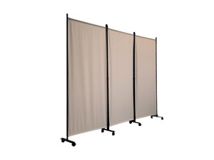 Room Divider: Fabric Room Divider 226X178cm SAND