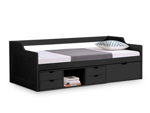 Day Bed: DS Herb Daybed with Drawers - Black