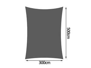 Shade Sail 3m x 5m - Grey