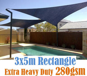 Shade Sail 3m x 5m - Black
